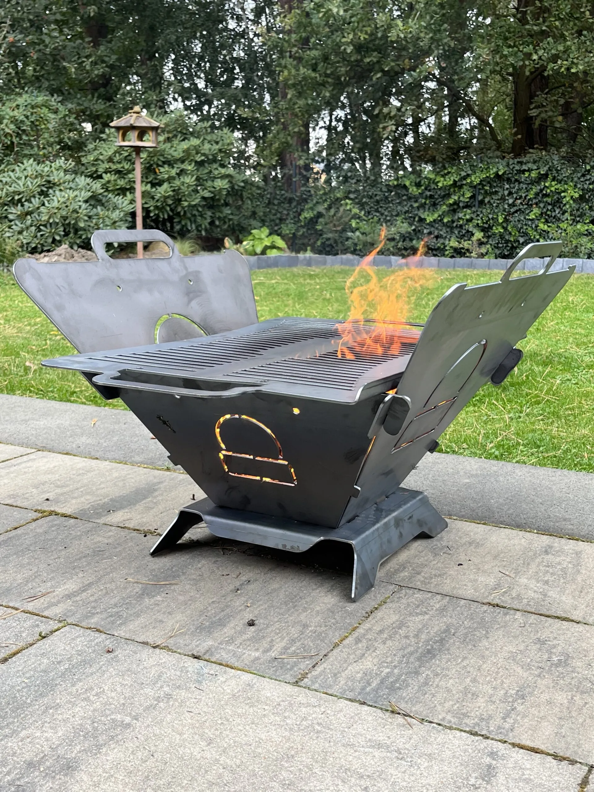 MasterBBQ #1 - składane palenisko ogrodowe z rusztem - grill i ognisko 2w1 - obrazek 8